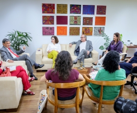 Assinatura de Inauguração da Cuidoteca da UnB. 23/02/2026 Foto: Anastácia Vaz/Secom UnB
